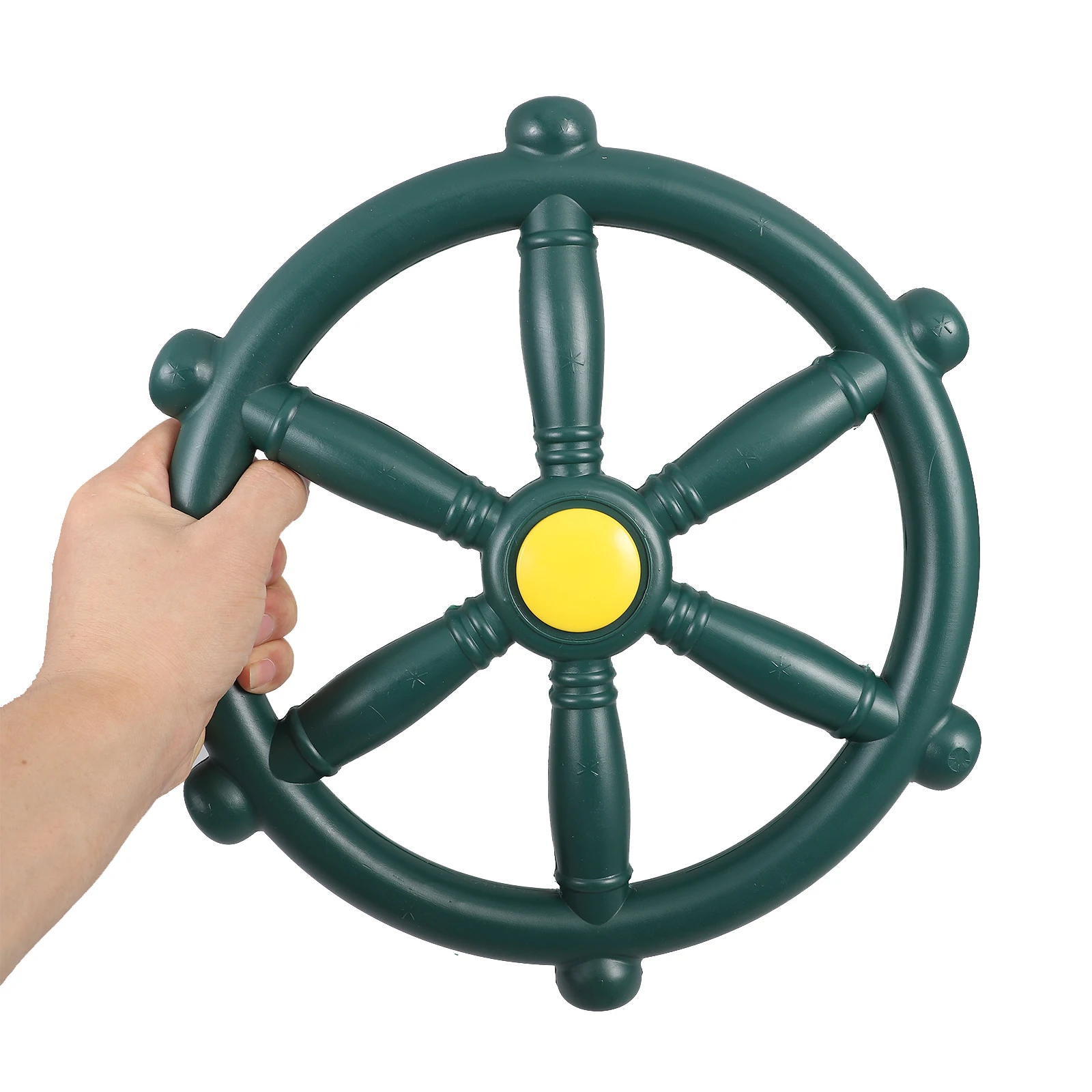 Pirate Ship Steering Wheel Sturdy Plastic Backyard Playset Swing Attachment Part Playground Game Wheel Outdoor Swing Supply