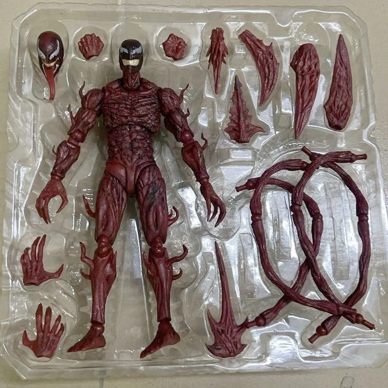 SHFiguarts Venom Red Venom Carnage figura de acción SHF Venom 3 Let There Be Carnage figura de Anime juguetes de modelos coleccionables regalos