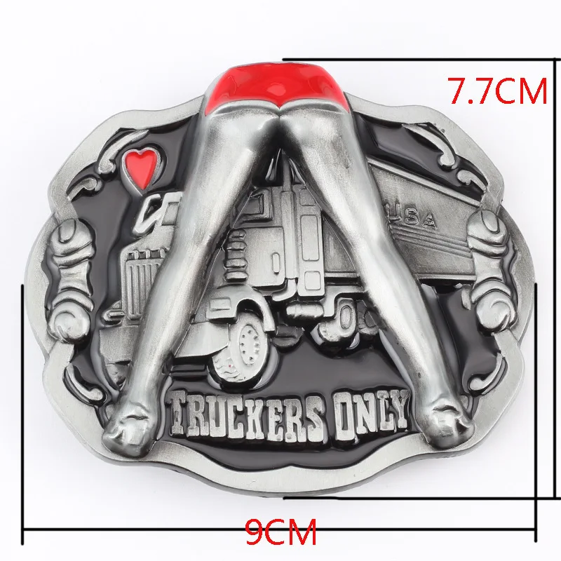 Truck Pattern Belt Buckle for Man, Smooth Components, Metal, 3D, ALLOY, Decorative Waistband, Clothing Accessories