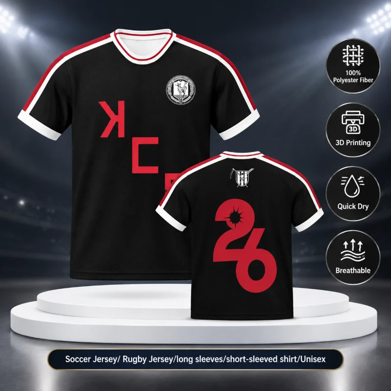 The Black Parade Tour 2026 New Merch My Chemical Romance Football Tees 3D Print Tshirts Short Sleeve O-neck Men's Top