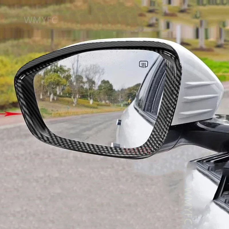 For Changan UNIK UNI-K 2023 2024 ABS Car Side Mirror Frame Rear View Mirror block rain eyebrow Cover Decor Anti Scratch