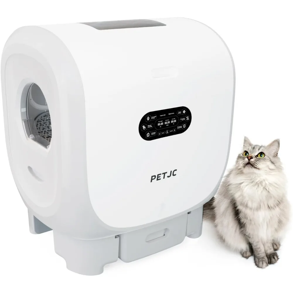 

Unimpeded Self Cleaning Litter Box, 101L Automatic Cat Litter Box Self Cleaning Suitable for Multiple Cats Free Odors Smell