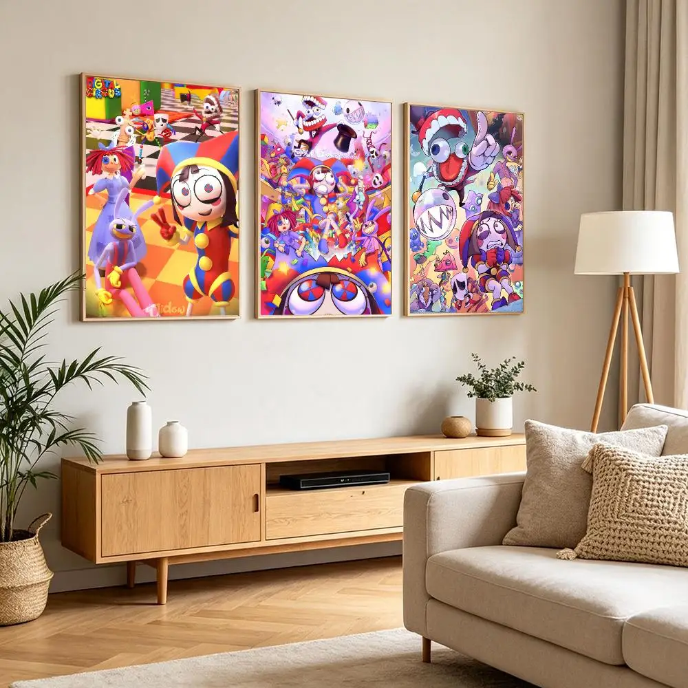 The A-Amazing Digital C-Circus Anime Poster Print Art Pictures Home For Living Room And Bedroom Wall Decor Frameless Painting