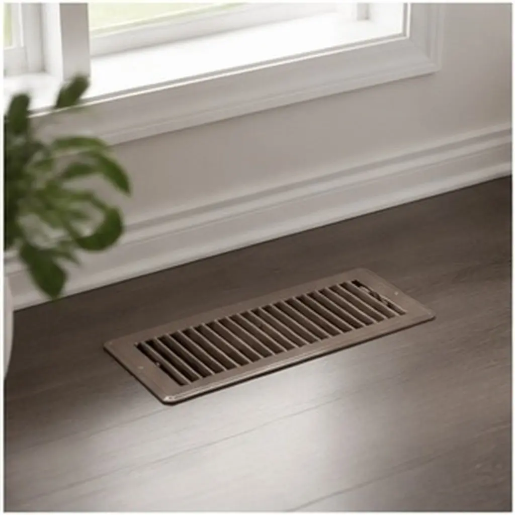Floor Vent Cover Metal 4x10 Conditioner Register Replacement Walkable Grille Vent Dark Brown Metal Vents - view 6