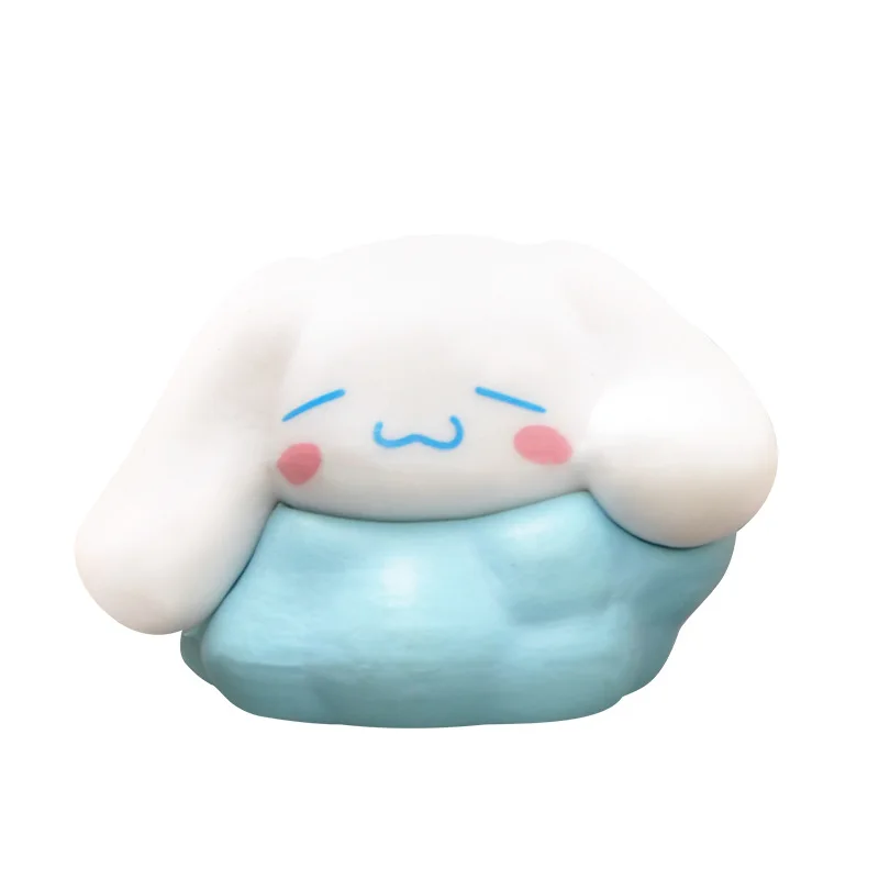 6pcs/set Anime Sanrio Figurine Cute Melody Kuromi Pochacco Cinnamoroll Doll Action Figure Model Desktop Ornaments Toys Gift