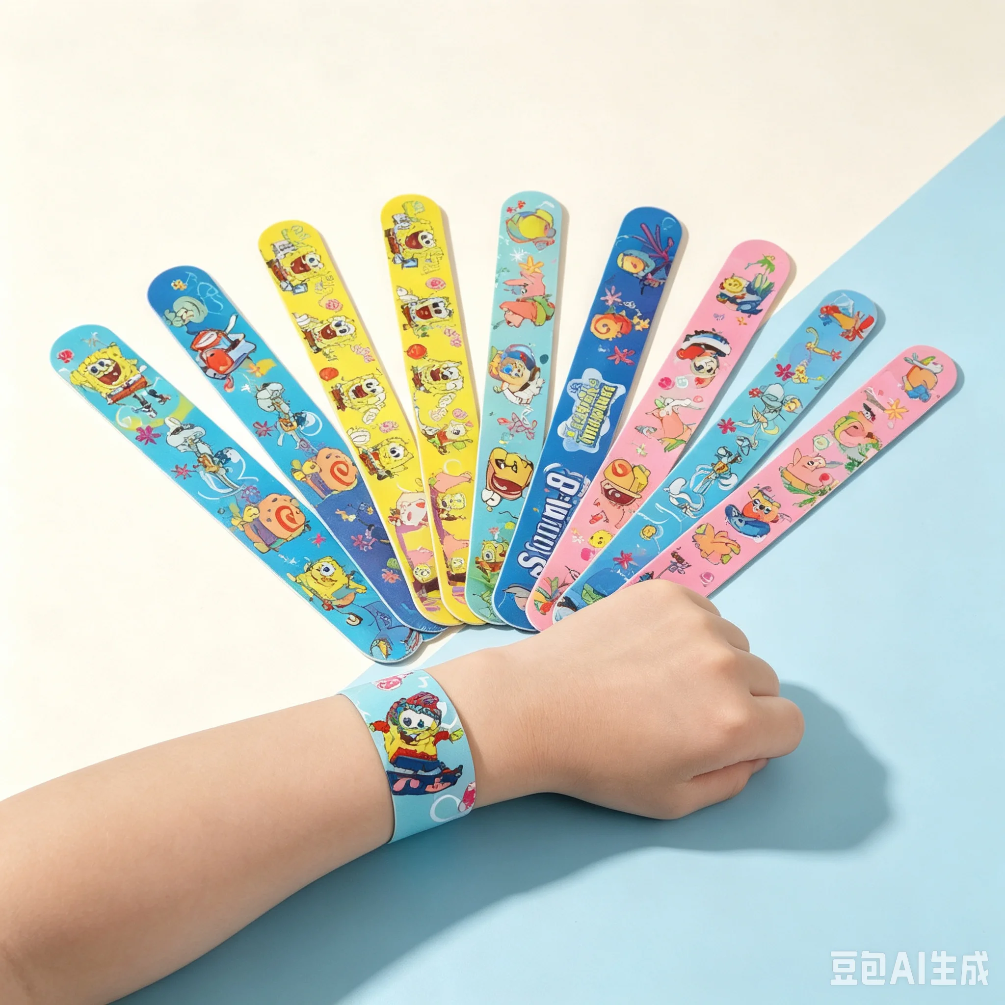12 Stück Spongebob Party-Artikel: Schnapparmbänder, Geschenktüten-Füller, Belohnungen, Preise, Geburtstagsdekoration, Hochzeitsgeschenk