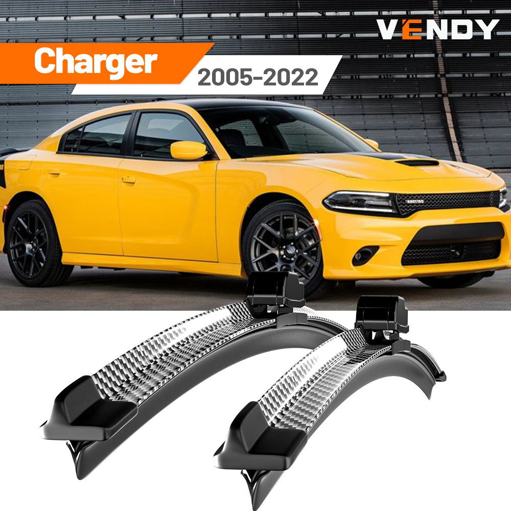 Für Dodge Charger 2005-2022 2006 2009 2010 2011 2012 2013 2017 2019 2020 2 Stück Frontscheibenwischerblätter Scheibenwischer