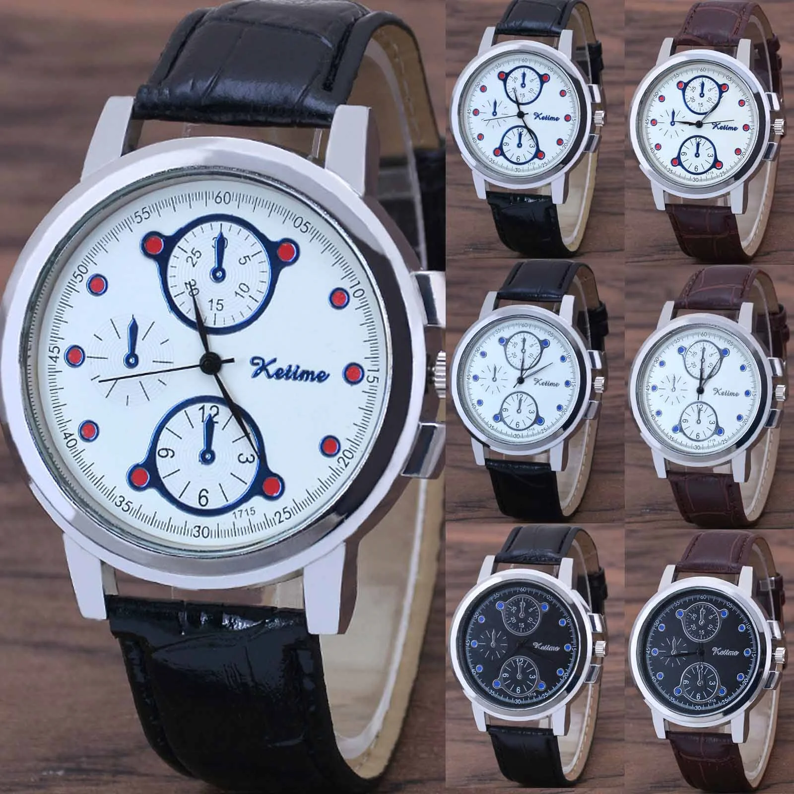 

Luxury Brand Men Watches Waterproof Luminous Leather Quartz Man Wristwatch Casual Sports Military Watch For Men Relogio