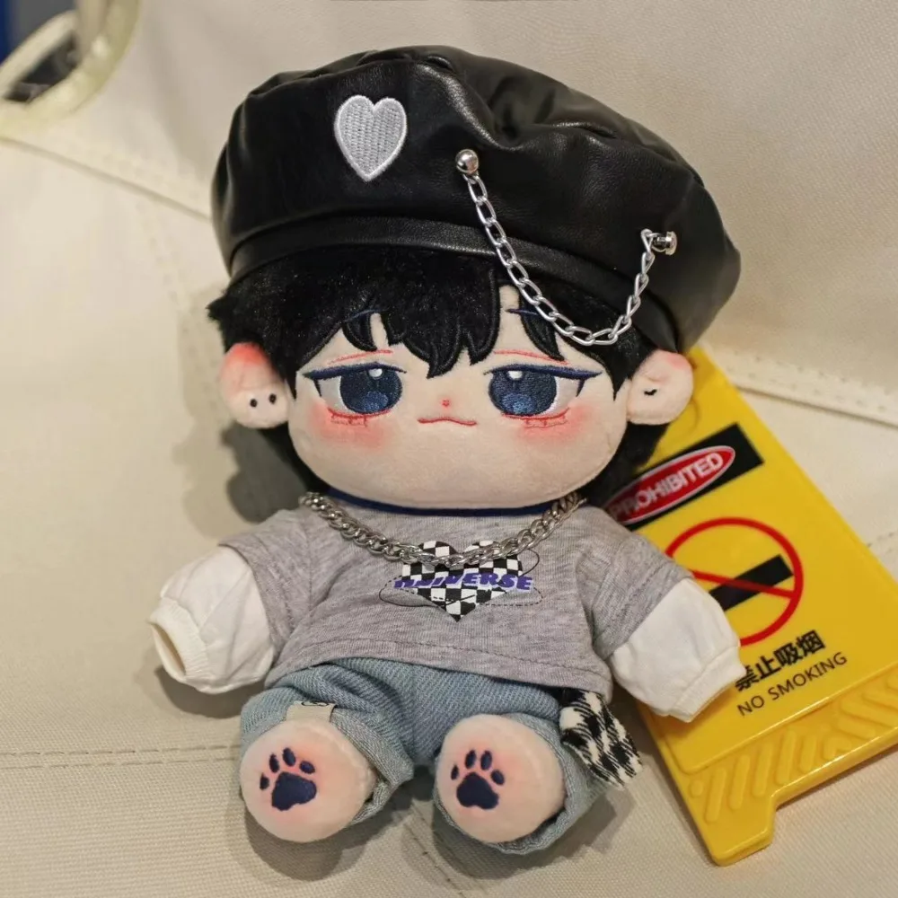 1 conjunto de roupas de boneca de pelúcia de 20cm, uniforme escolar de lazer, acessórios de bonecas, bonecas ídolo, jogo de festa sentado, presente, brinquedos diy