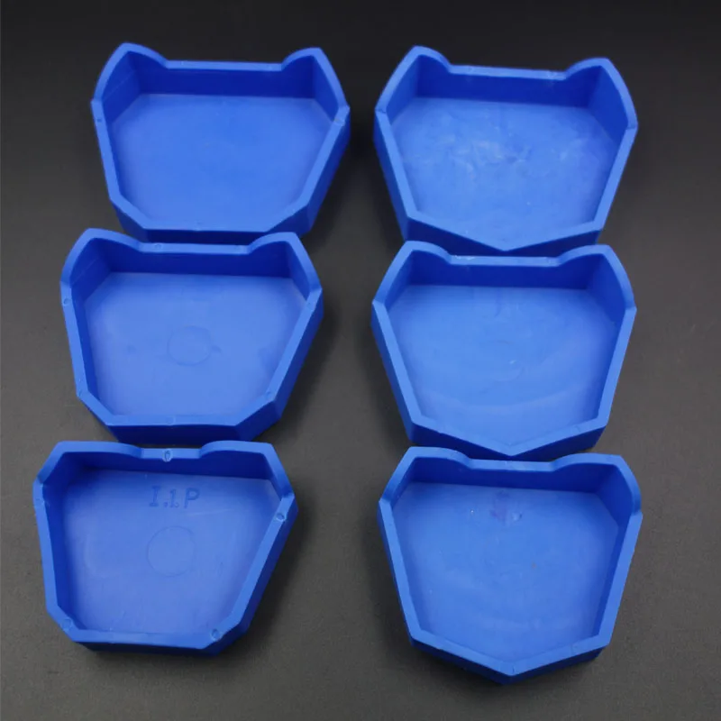 1Set Dental Silicone Rubber impression Tray Base denture base Plaster Model Base Former Molds Tray filling gypsum SL513