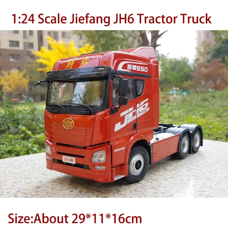 

Diecast 1:24 Scale Jiefang JH6 Tractor Truck Alloy Model Finished Simulation Collection Souvenir Static Gift Display