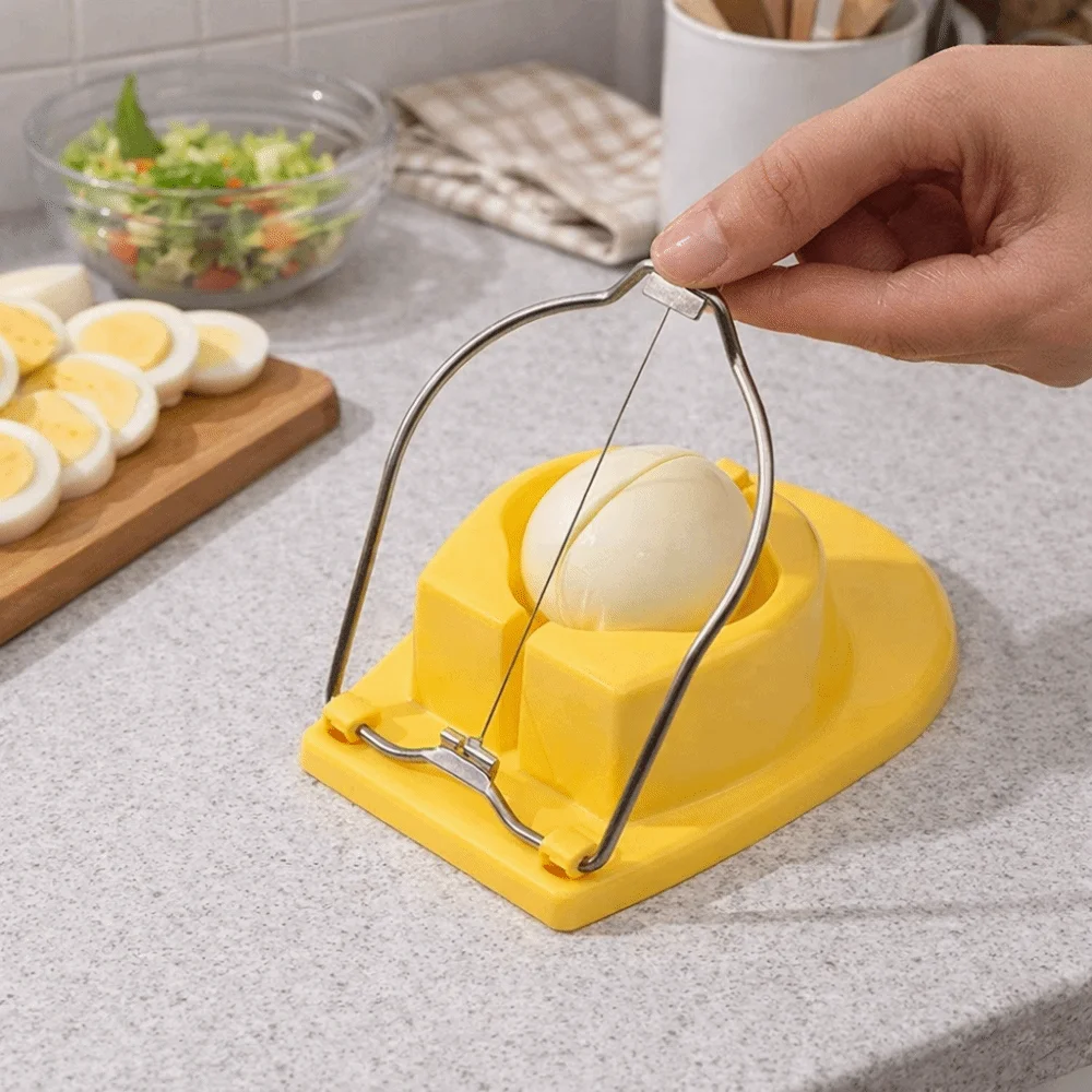 Handheld Boiled Egg Slicer Labor-saving Efficient Songhua Eggs Divider Two Cutters Rust Resistant Strawberry Divider Salads - view 4
