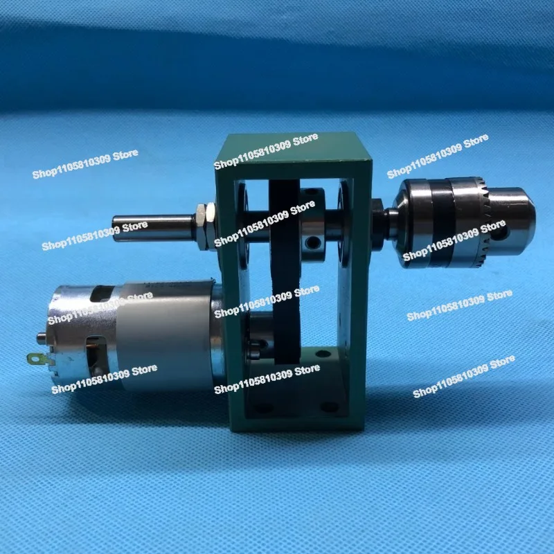 Accuracy 0.02mm Belt Deceleration Power Drill, Chuck Small Spindle 775 Motor 2:1 Deceleration Drilling DIY Bench Drill