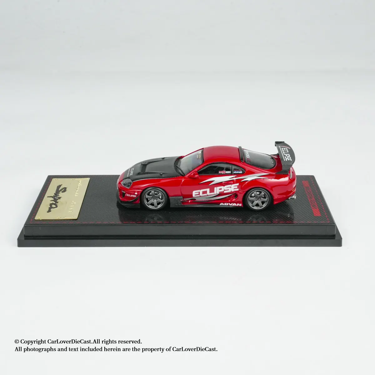 In Stock1:64 New Product Supra (JZA80) RZ Red Alloy Cast Static Car Model, Limited Edition, Gift, High-end Decor Item