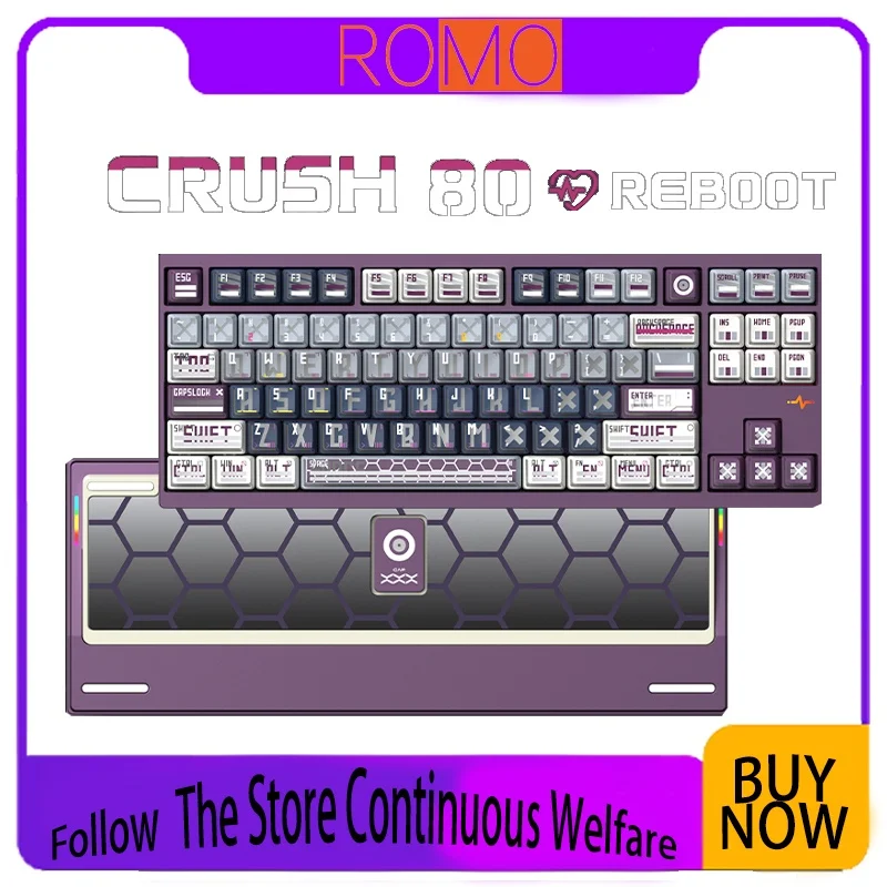 Wob Capxxx rush80 C80 Remodeling Plan Aluminum Tuotuo Mechanical Keyboard Customized Wireless The Third Mock Examination Gift