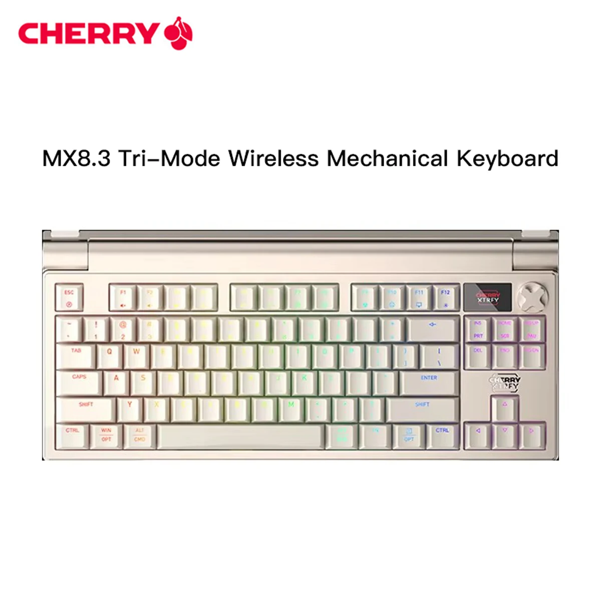 

CHERRY MX8.3 Трехрежимная беспроводная механическая клавиатура 8 кГц Скорость опрокидывания Алюминиевый корпус с возможностью горячей замены RGB-подсветки Игровой офис