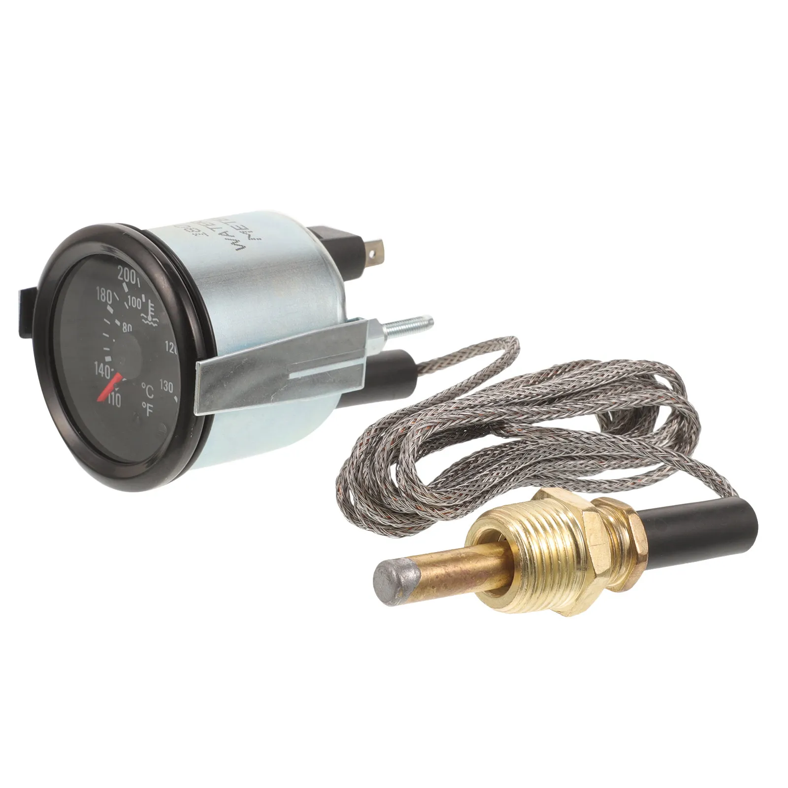 

1Set Water Temperature Gauge Mechanical Dual Scale Metal Sensor 52Mm for Car Vehicle Truck Boat Replacement Water Tank