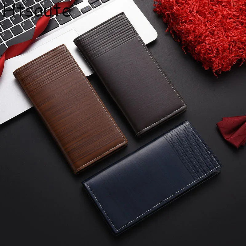 Soft PU Leather Wallet Men's Large Capacity Wallets Man Small card holder Wallets Balck Short Purse for Male carteras de mujer