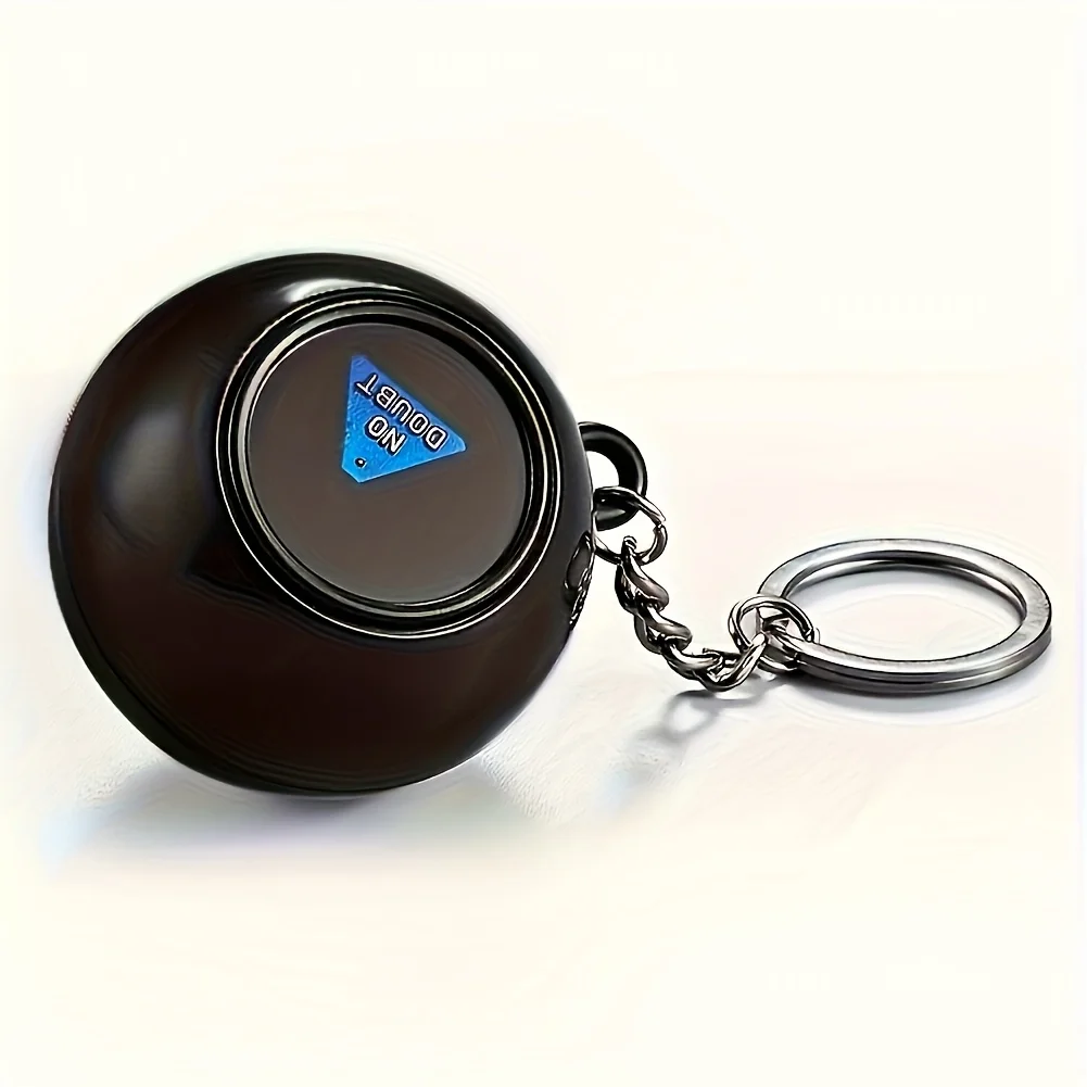 New 2025 Portable Magic 8 Ball Keychain, Relaxing Decision Maker, Durable Plastic Product, A Fun Creative Valentine's Day Gift.Back-to-School Special
