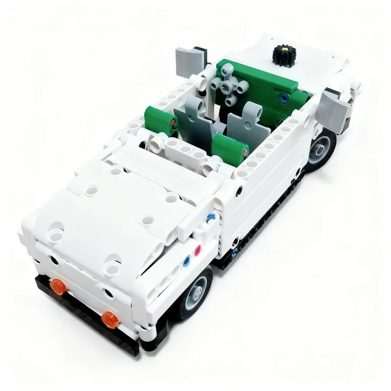 260 個 MOC テクニカルルーフレスセダンモデルビルディングブロック建築クリスマスギフト組み立てる DIY クリエイティブおもちゃアイデア教育