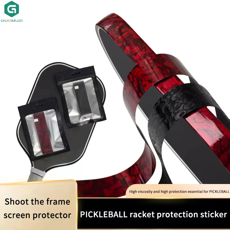 16mm Pickleball Racket Edge Sticker Scratch-proof Anti-fall Paddle Head Edge Tape Durable Shock Absorption Frame Protective Tape