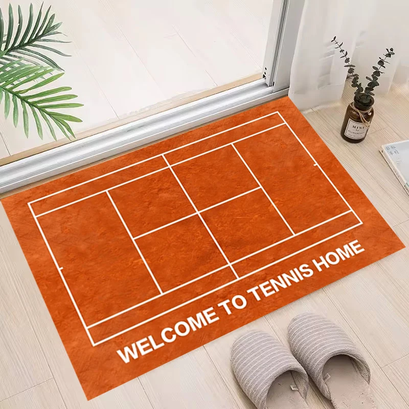 Tennis Court  Printed Carpet Non-slip Multi Function carpet Living Room Rugs Entrance Floor Mat Kitchen Hallway Home Decor