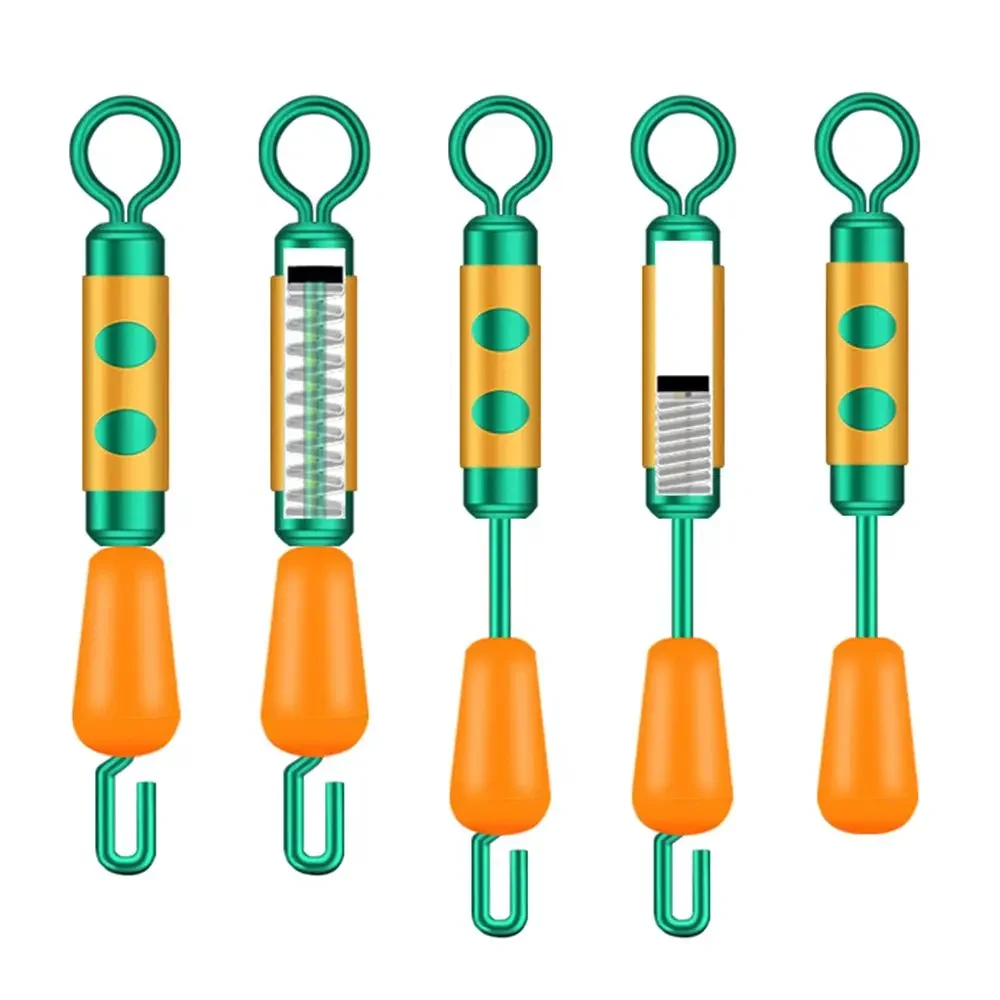10 stücke Angeln Haken Stecker Frühling Cog Schleife mit Dämpfung Silikon Entladen Kraft Spreiz Ring Schnelle Öffnung Schwenk Draht Set – Detail 10