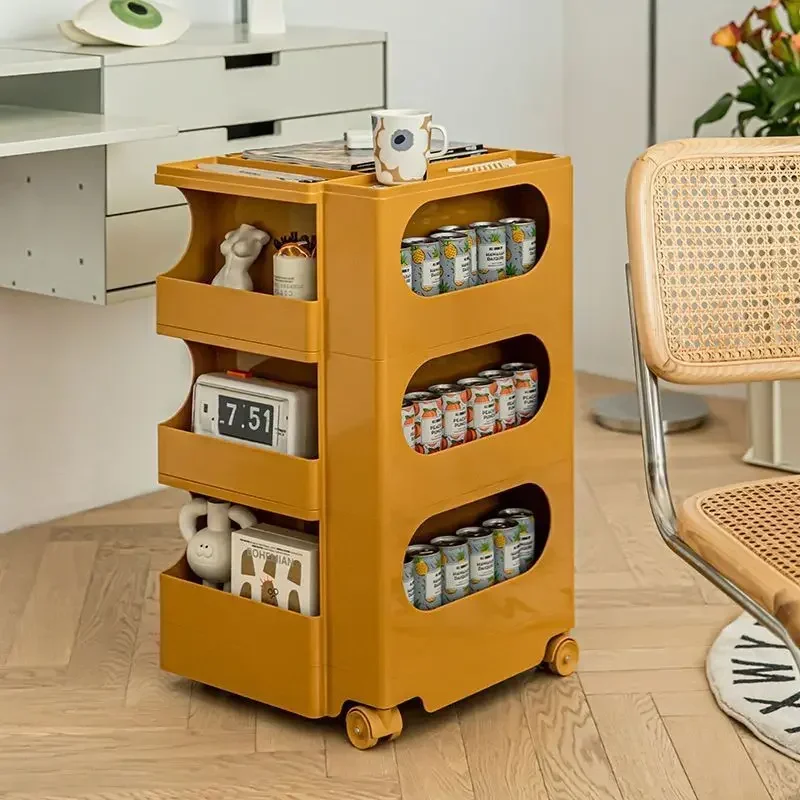 Small Unit with Wheel Storage Living Room  Snacks  Moving Side A Few Small Coffee Table Nordic Nightstand
