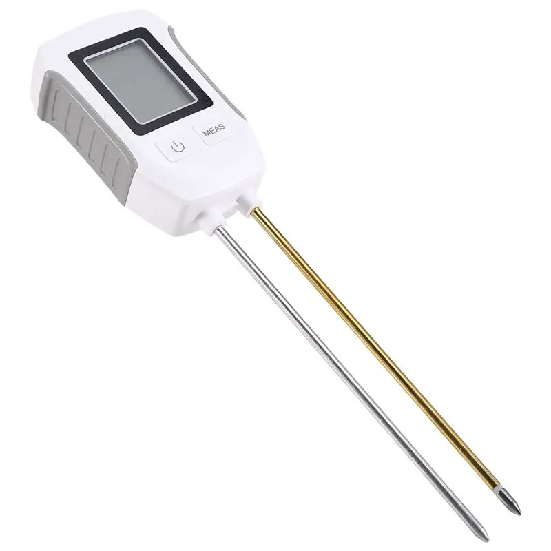 J1UL1N Soil Tester Humidity Monitor Flower Plants Gardening Temp Digital LCD Meter PH Digital LCD Meter Heat-Resistant Metal Sen