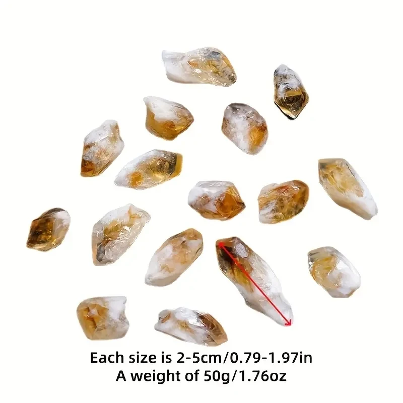 Natural Brazilian Citrine Crystal Chips Ideal for Aromatherapy Diffuser Aquarium Decor - view 3