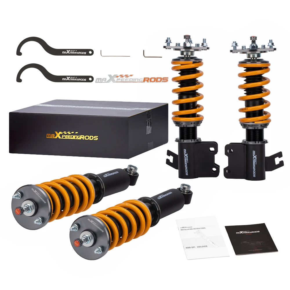 

24 Levels Damper Adjustable Coilover For Nissan S13 Silvia 180SX 200SX 240SX Shocks Springs Absorbers Lowering Suspension Kit