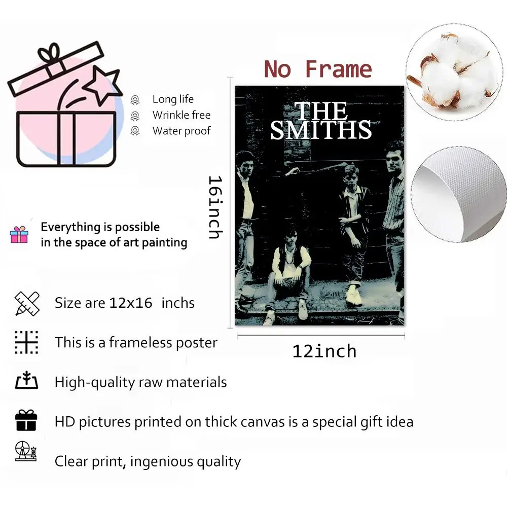 The Smiths Rock Indie Painting Calligraphy Wall Art Mural Living Room Canvas Decor Gifts