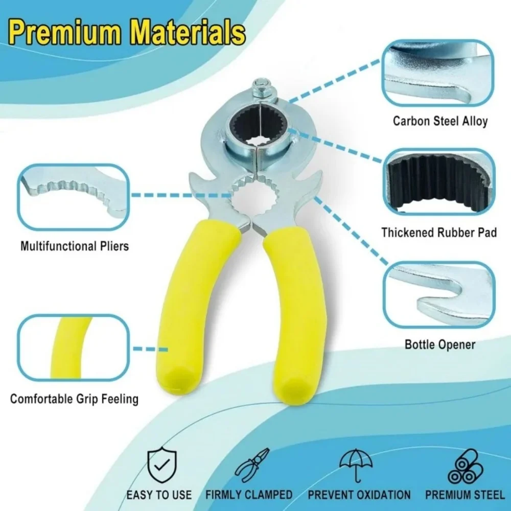 3 In 1 Faucet Bubbler Wrench, Bottle Opener and Pliers, Kitchen Sink Faucet Aerator & Filter Removal Wrench Repair Spanner Tools