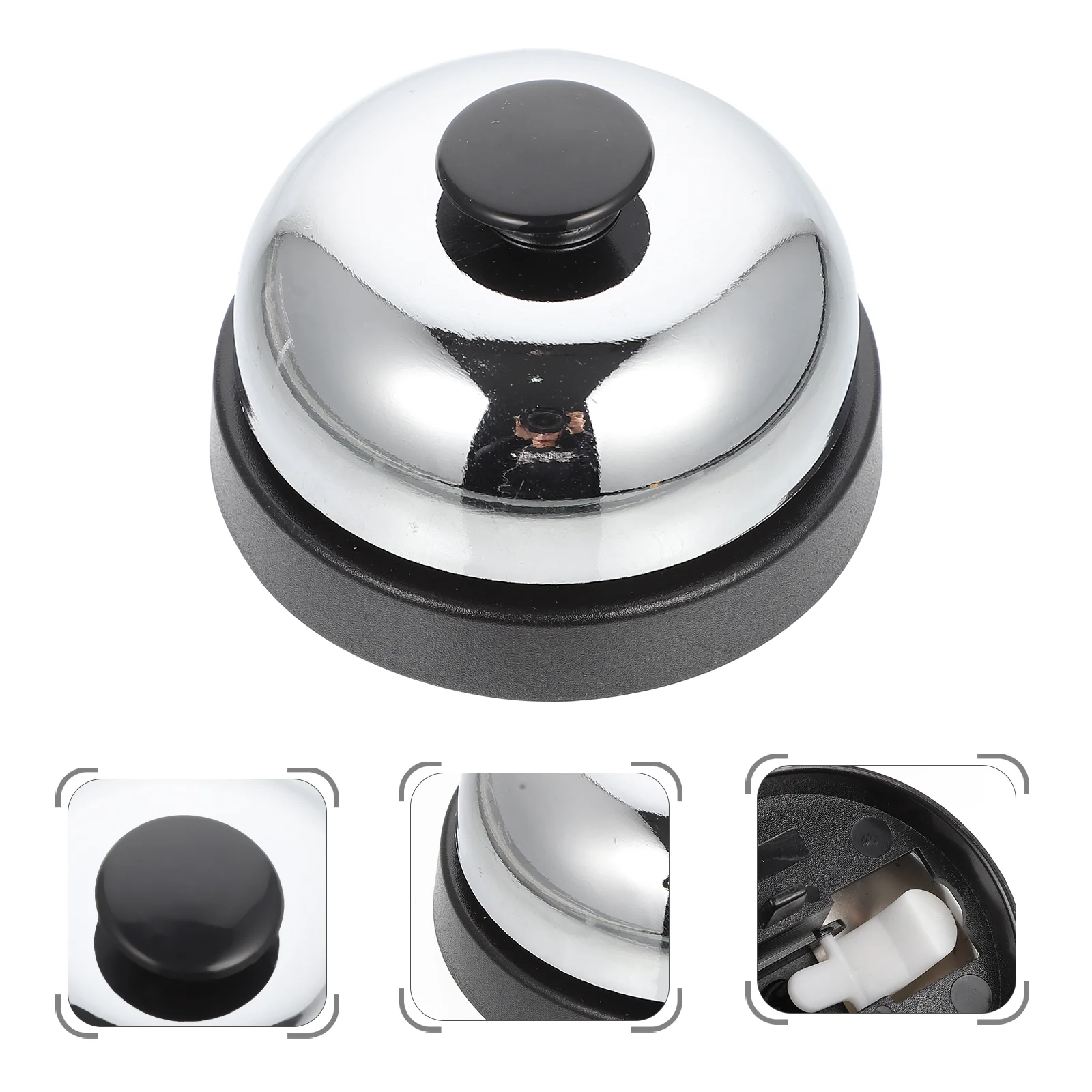 

Game Bell Restaurant Customer Service Hand Pressing Chrome Ringing