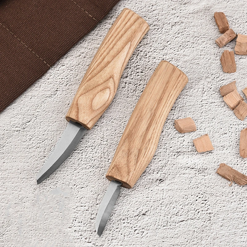 Hand Chisel Wood Carving Tools 1/4/7PCS DIY Spoon Knife Woodcut Woodcarving Cutter Chip Knives Woodworking Hand Spoon