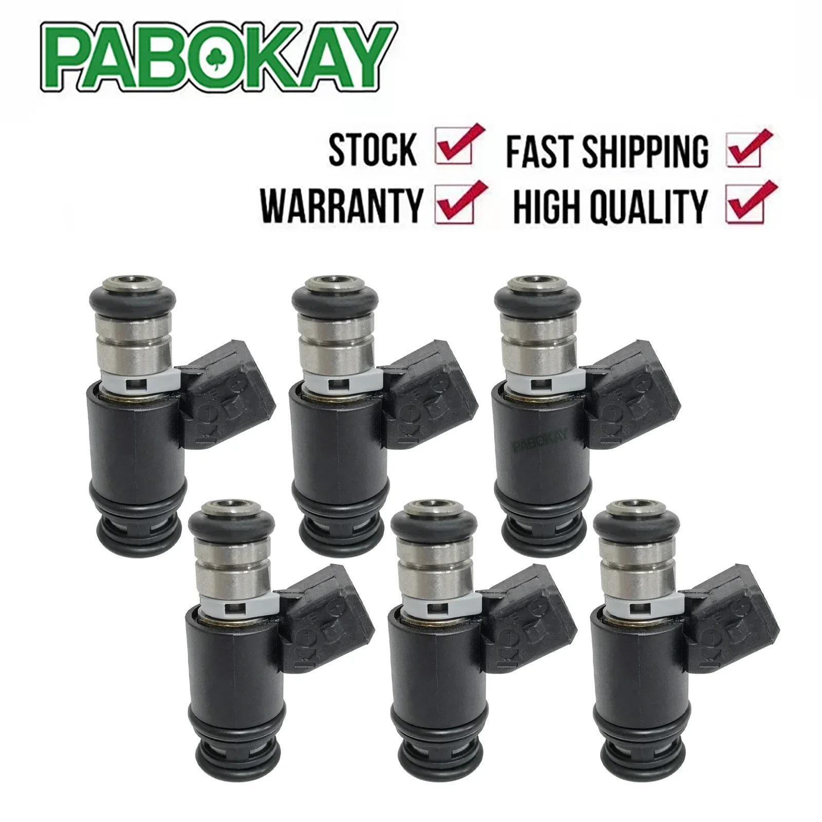 

6 PIECES X Fuel Injectors for Golf Jetta 99-02 VOLKSWAGEN EuroVAN 97 99-00 VW JETTA IWP076 IWP-076 021906031B 805000348303