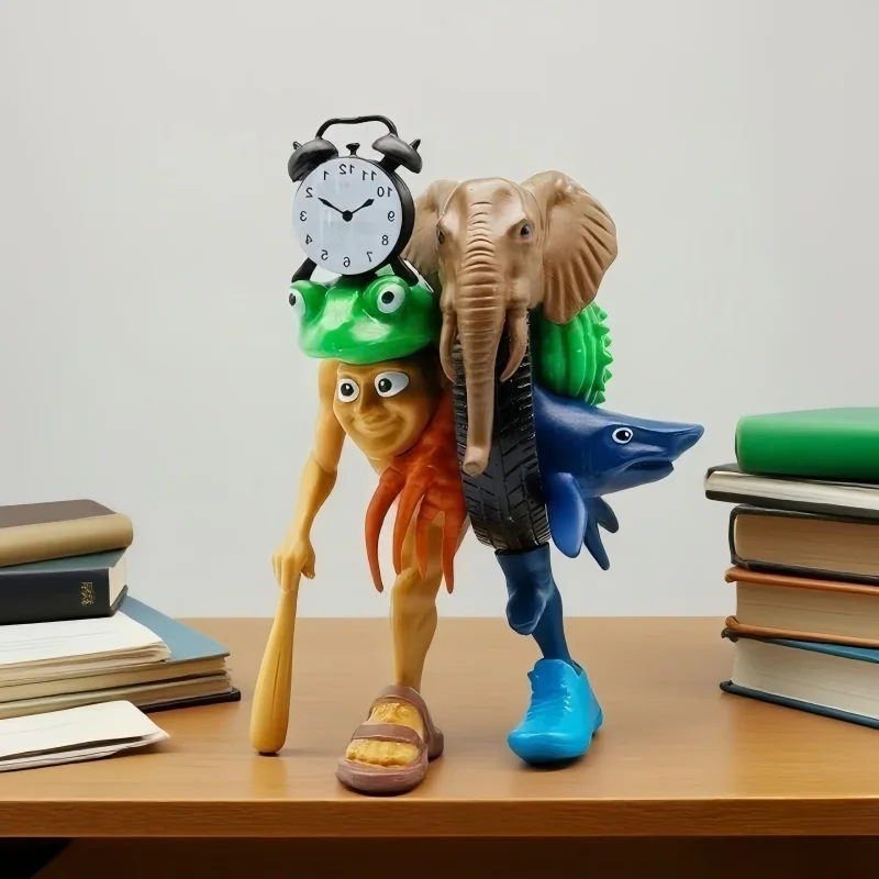 Gran oferta de criaturas míticas generadas por IA de Brainrot ‌   Figuras de acción Adornos de escritorio Juguetes TralaleroTralala Capuuccino Assassino