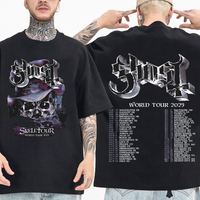 Ghost-Skeletour World Tour 2025 T-shirt Harajuku O-neck Casual Shirt Gift