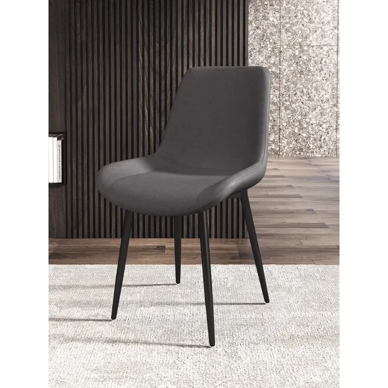 

Italian light luxury dining chair Home high-end modern simple restaurant chair Nordic hotel dining table chair backrest stool