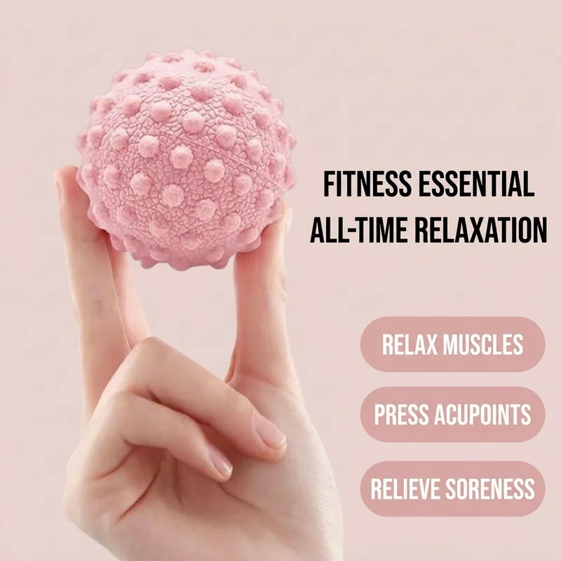 Foot Massage Ball 5cm High Elasticity Muscle Relaxation Tpr Material Yoga Fitness Back Arm Massage With Particles Compose