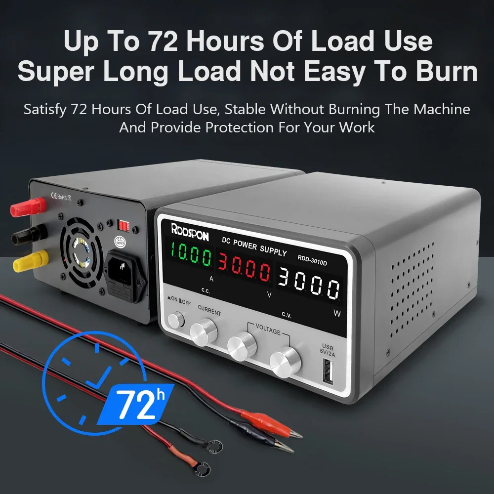 

Laboratory DC Power Supply 300W Adjustable Regulated Lab Bench DC 30V10A USB5V Voltage Regulator Current Switching Power Supply