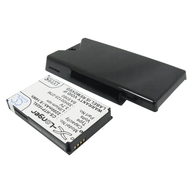 Li-ion Mobile, SmartPhone Battery for o2, HTC, DOPOD, 3.7V, 2200mAh, Compatible Models: Touch Diamond 2, Topaz 100, T5353