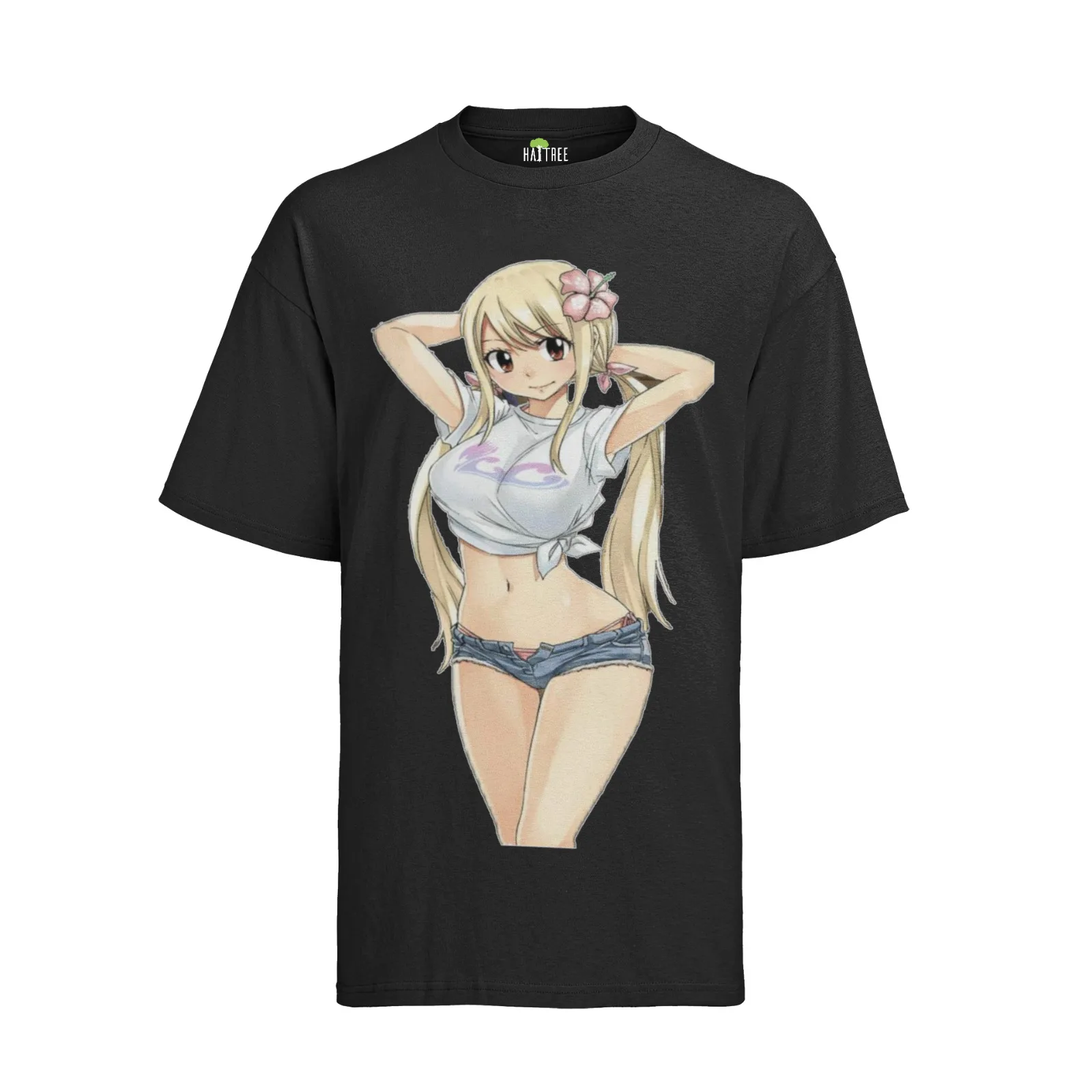 

Mens Lucy Heartfilia Fairy Tail Girl Anime Manga Cute Pretty Kawaii Organic T-Shirt-