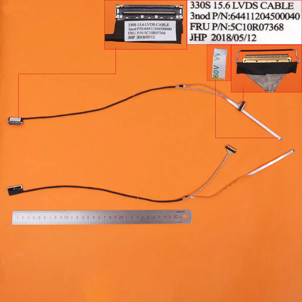 

New LCD LED Video Flex Cable For Lenovo 330S-15 330s-15ikb 330s-15isk 7000-15IKB ARR AST (ORG） PN:64411204500040 5C10R07368