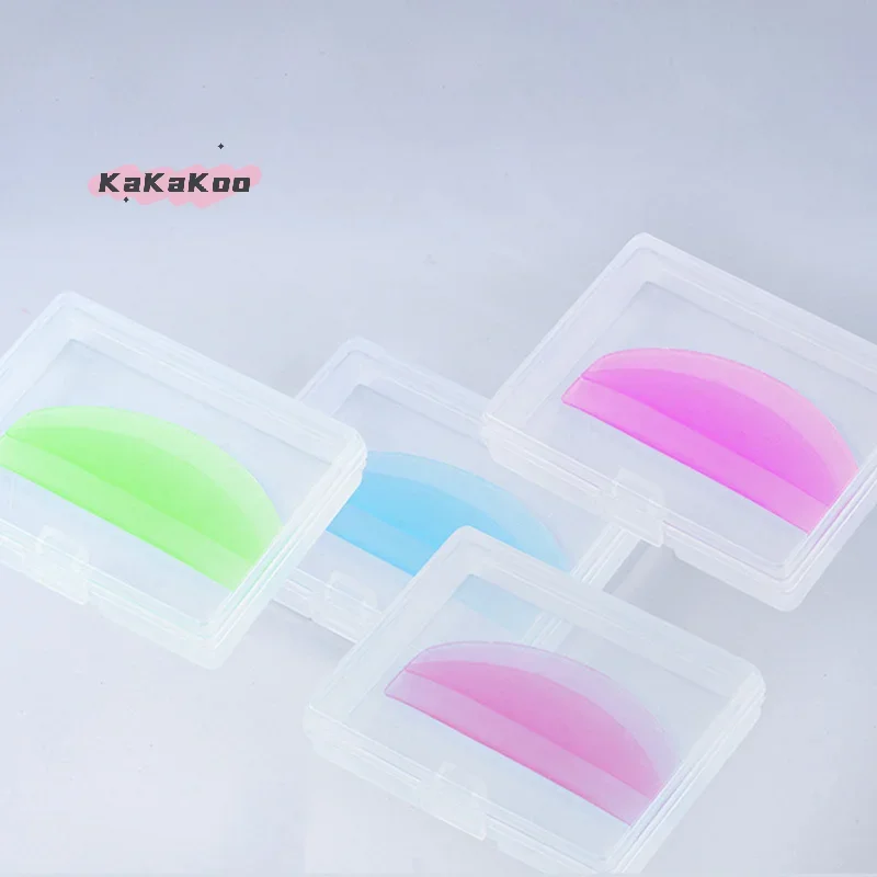 1Pair Ultra Thin Silicone Eyelash Perm Pads 3D Lifting Eyelash Curler Rods Shield Lashes Applicator Makeup Tool