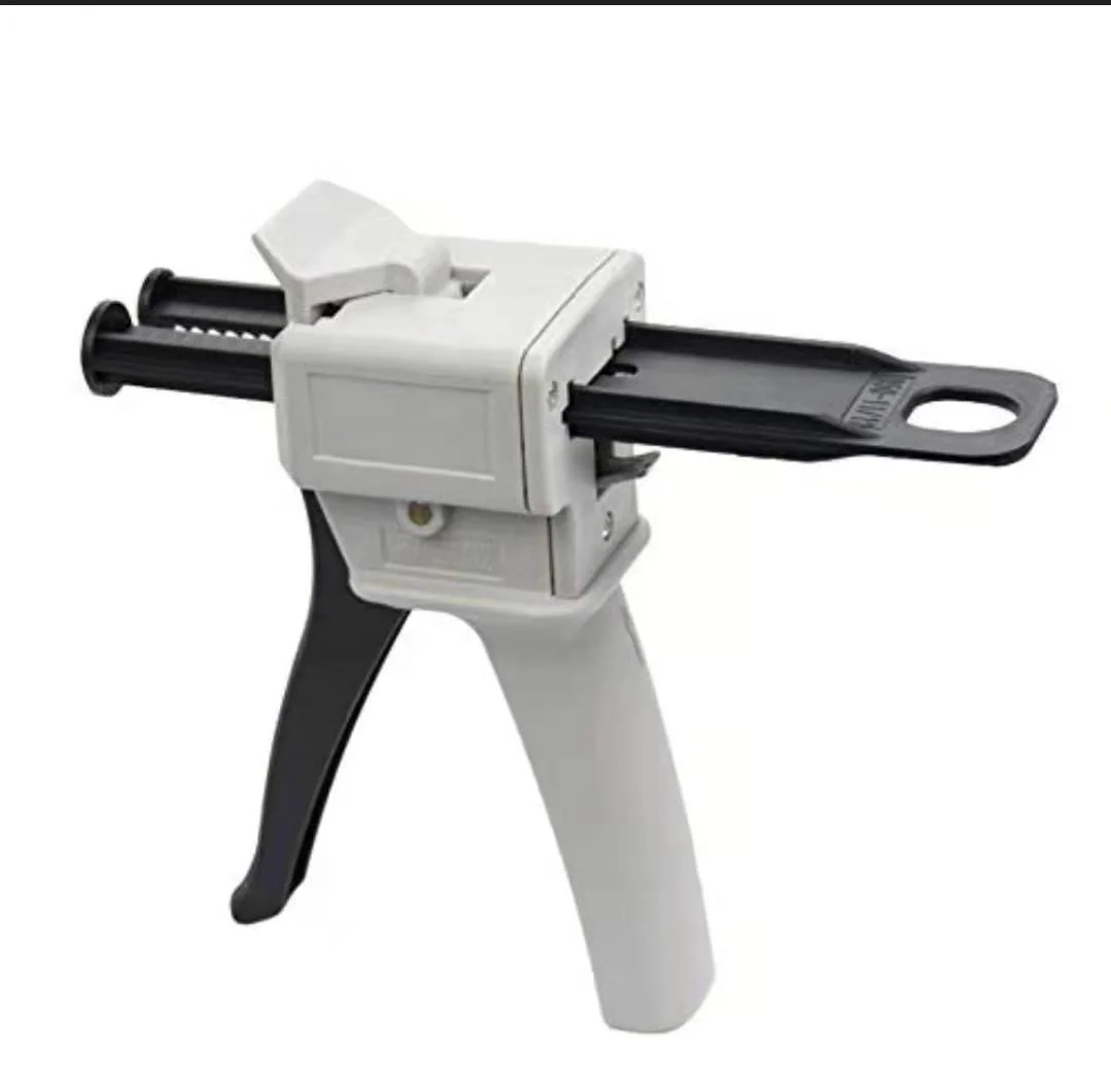 

50ml 1:1/2:1 Plastic Dispenser AB Epoxy Dispensing Gun Dual Adhesive Caulking Dispenser Gun