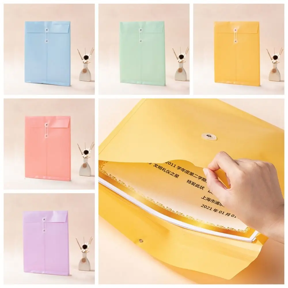 5 สีเอกสาร A4 PP แฟ้มโฟลเดอร์ขนาดใหญ่ซอง Archive โฟลเดอร์ A4 แฟ้ม Organizer กระดาษกันน้ํา Organizer ใบเสร็จรับเงิน