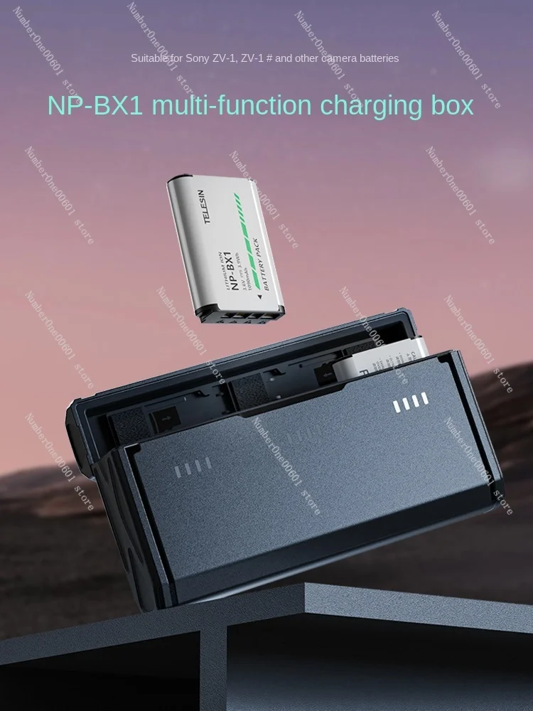 

Suitable for Sony NP-BX1 Camera A7C A7r3 A7s3 A7r4 7 RM3 Battery Storage Box Three Charger