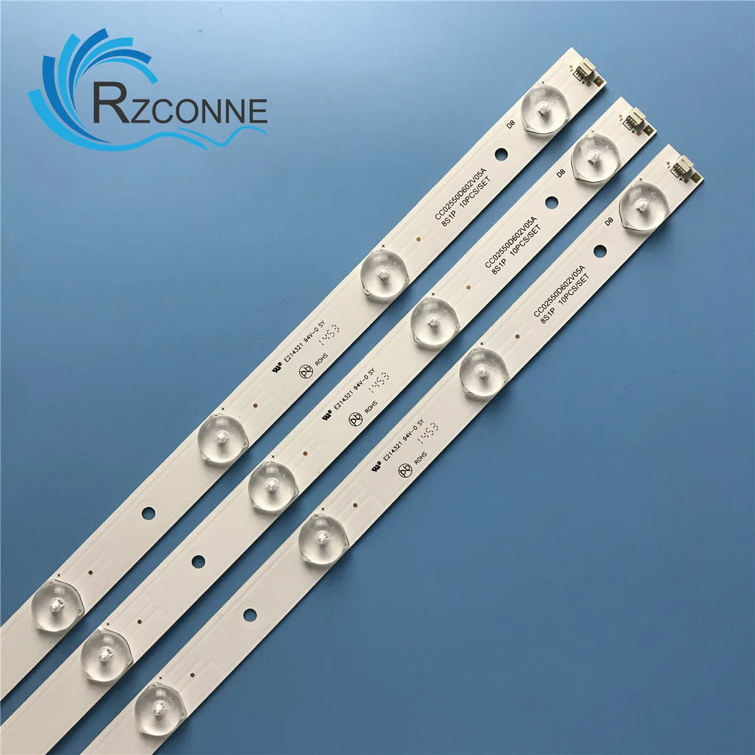601mm LED Backlight strip 8 lamp for  YC-5565 TK-5568 CC02550D602V05A 8S1P