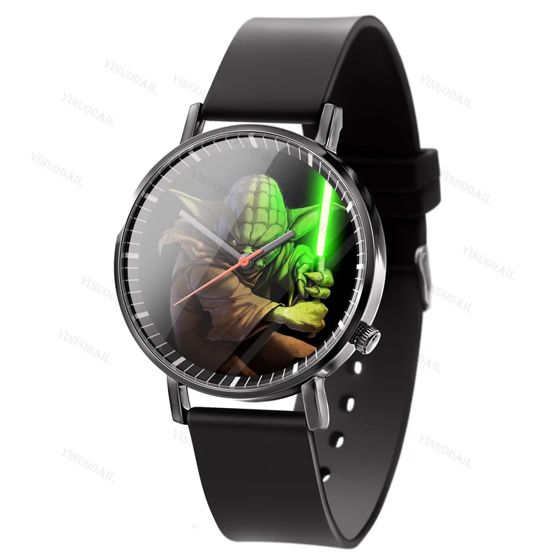 Baby Yoda Stars Wars Fashion Watch Men Reloj Hombre Quartz Wristwatches Student Relogio Masculino Cartoon Figures Gift